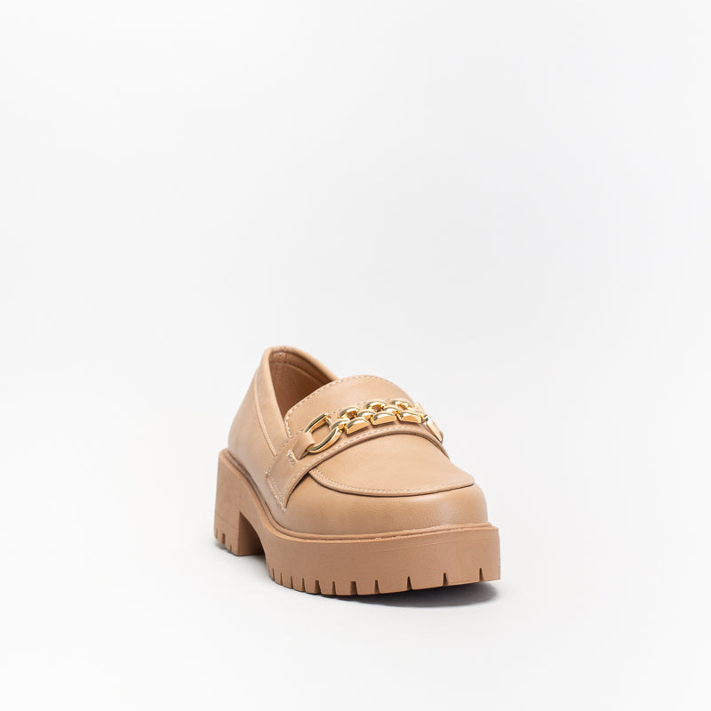 Unreal Women Chunky Loafer With Gold Trim _ 140497