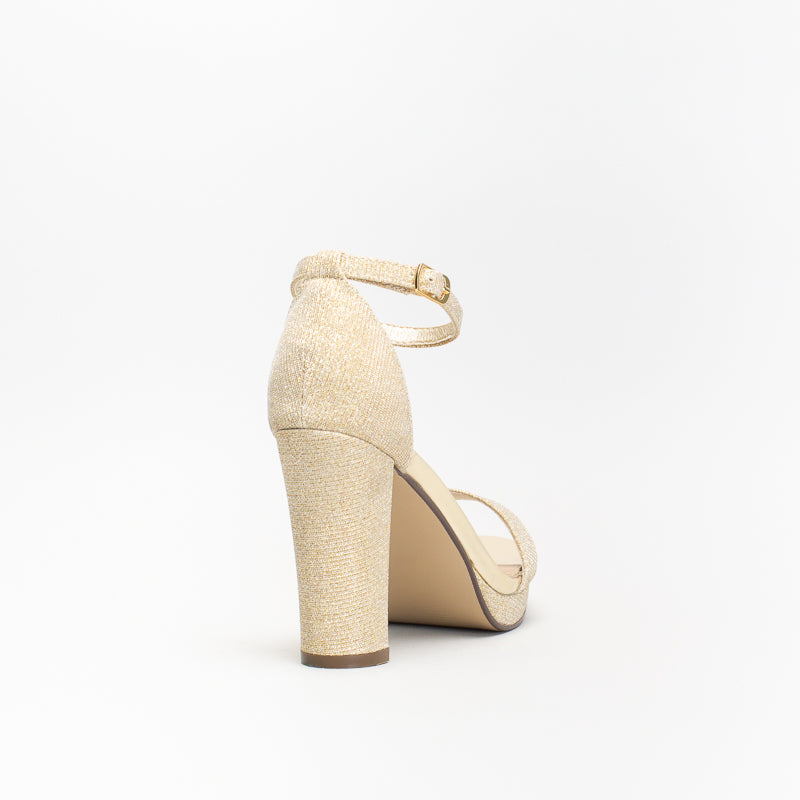 Unreal Women Glitter Platform Block Heel Sandal _ 140635