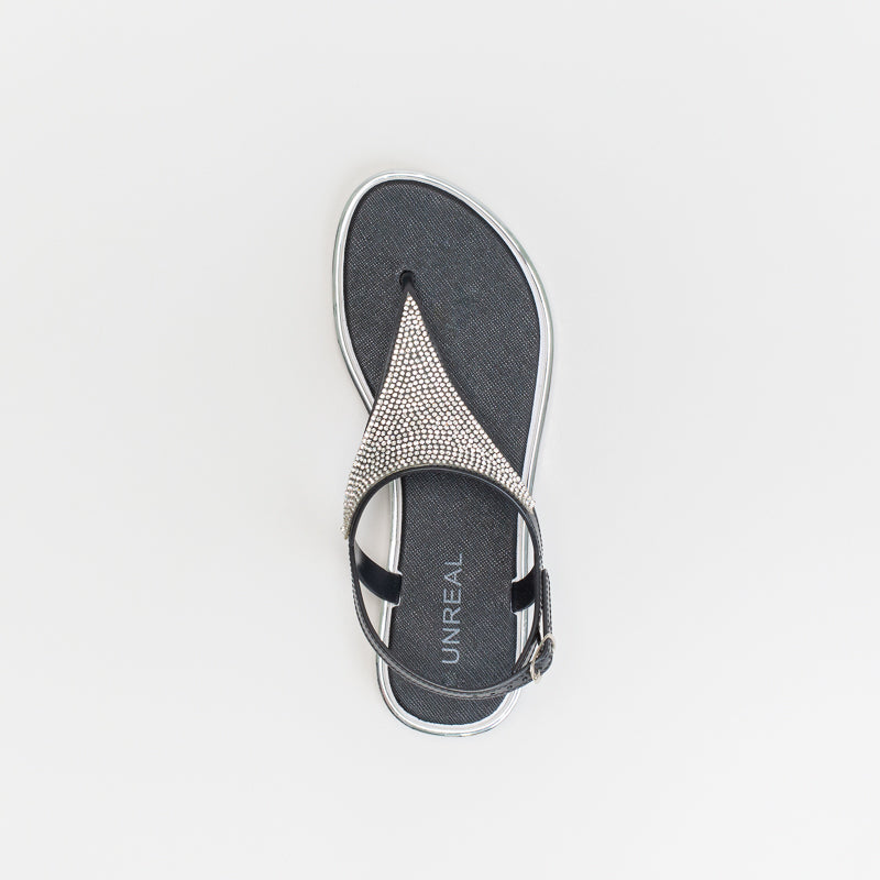 Unreal Women Triangle Diamnate Jelly Thong Sandal _ 140431