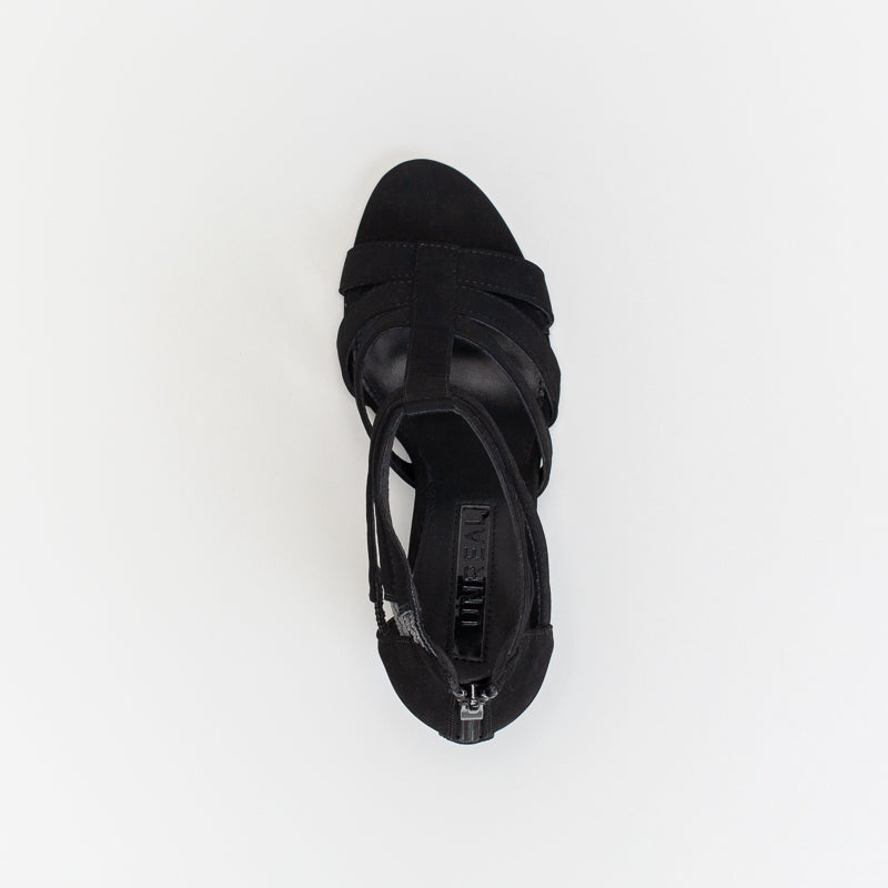 Unreal Women Hybrid T-Bar Block Heeled Shoe _ 140593