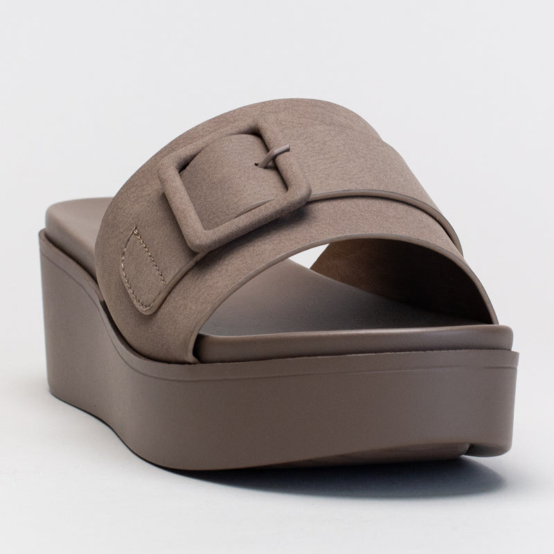 Platform Mule With Side Buckle _ 167050