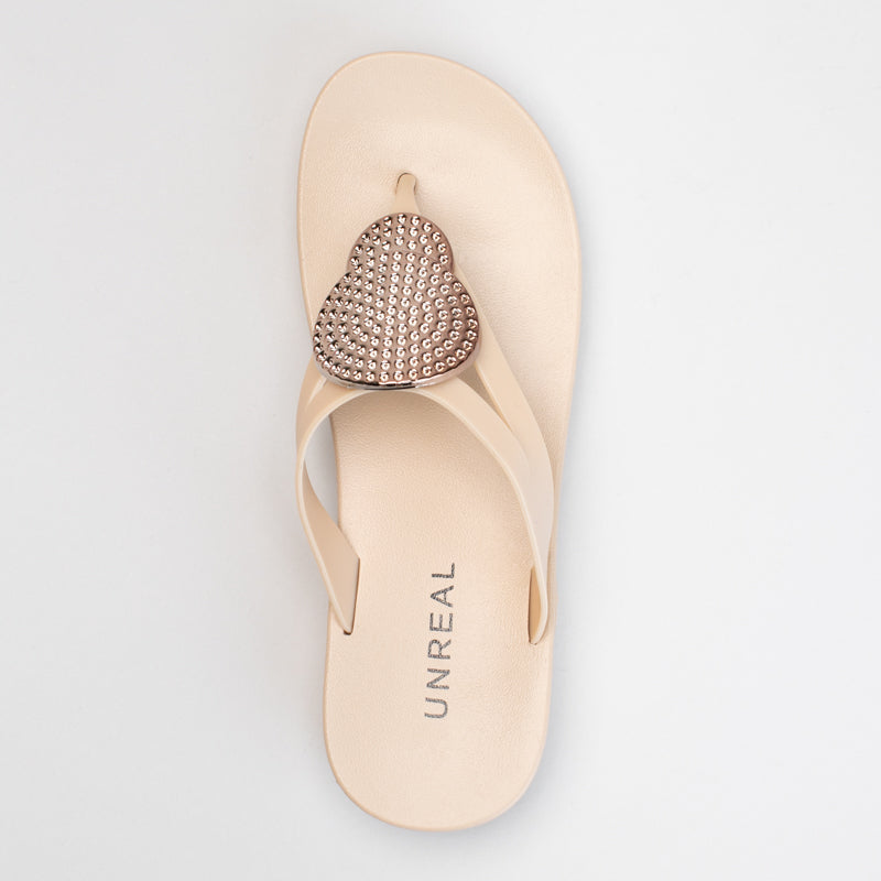 Wedge Thong Sandal With Trim _ 166251