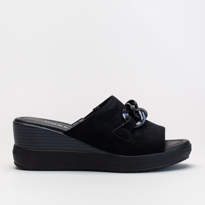 Comfort Mule Wedge With Chain Trim _ 170570