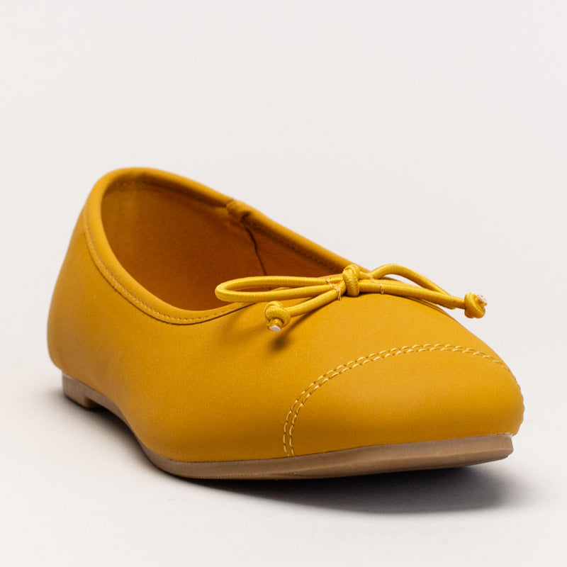 Toe cap pump with spagetti bow _ 166314