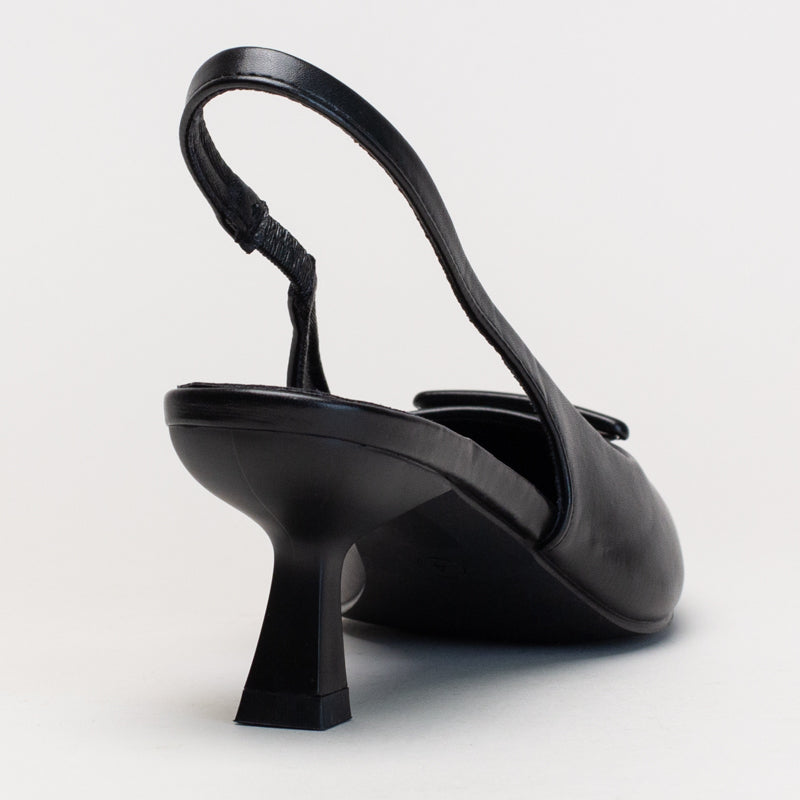 Kitten heel slingback with self colour trim _ 161882