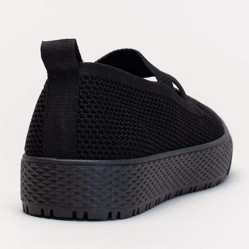 Slip On With Cross Strap Detail _ 170338