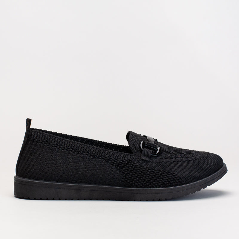 Comfort knit loafer with chain detail _ 166350