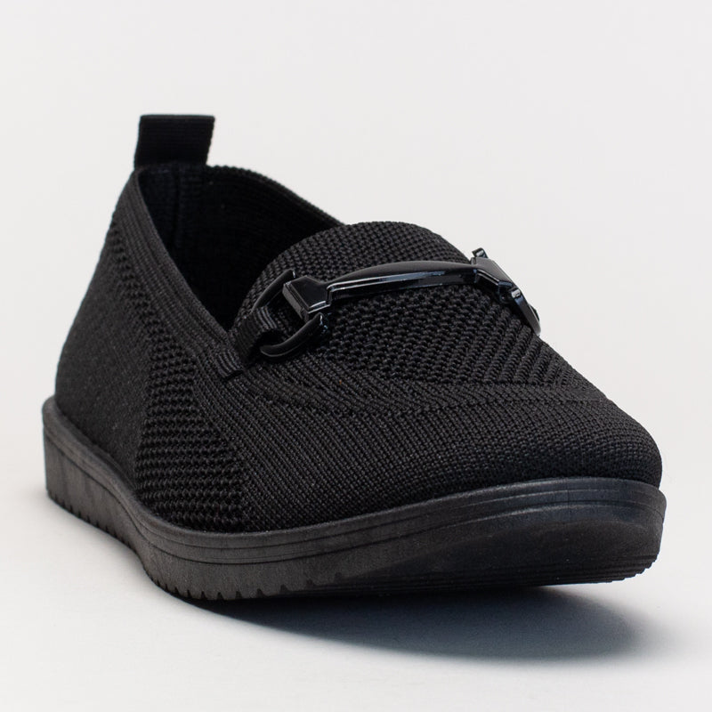 Comfort knit loafer with chain detail _ 166350
