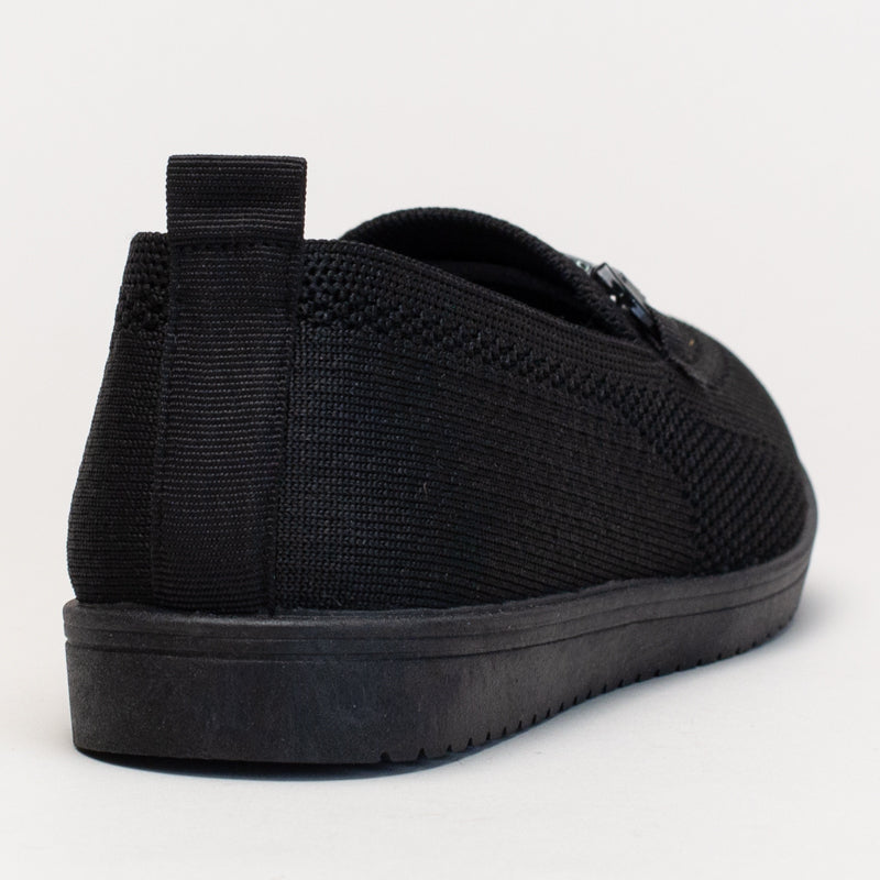 Comfort knit loafer with chain detail _ 166350