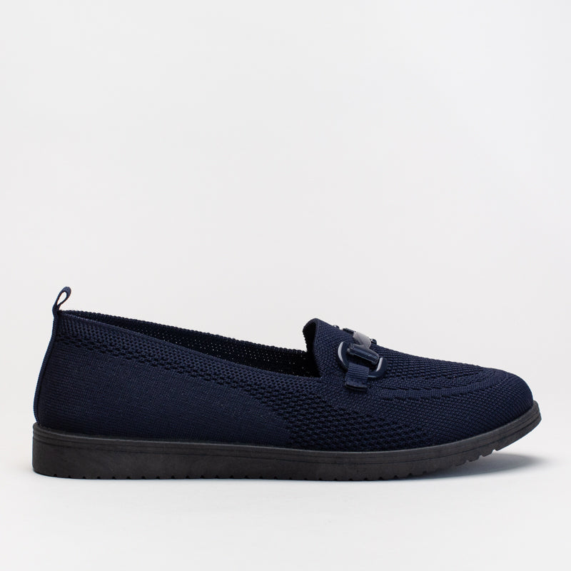 Comfort knit loafer with self colour trim _ 166351
