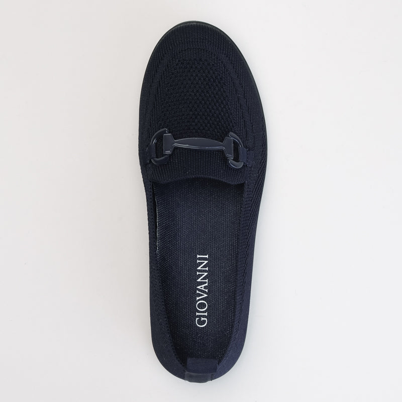 Comfort knit loafer with self colour trim _ 166351
