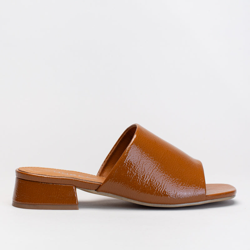 Slip On Patent Mule _ 166353