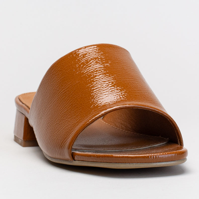 Slip On Patent Mule _ 166353