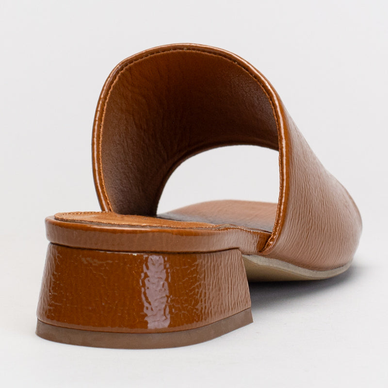 Slip On Patent Mule _ 166353