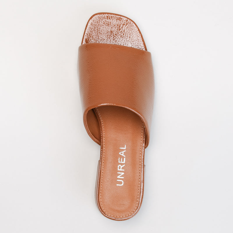 Slip On Patent Mule _ 166353