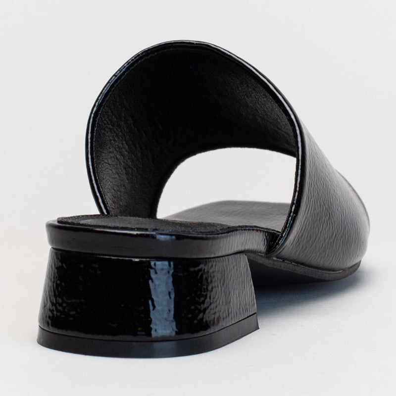 Slip On Patent Mule _ 166352