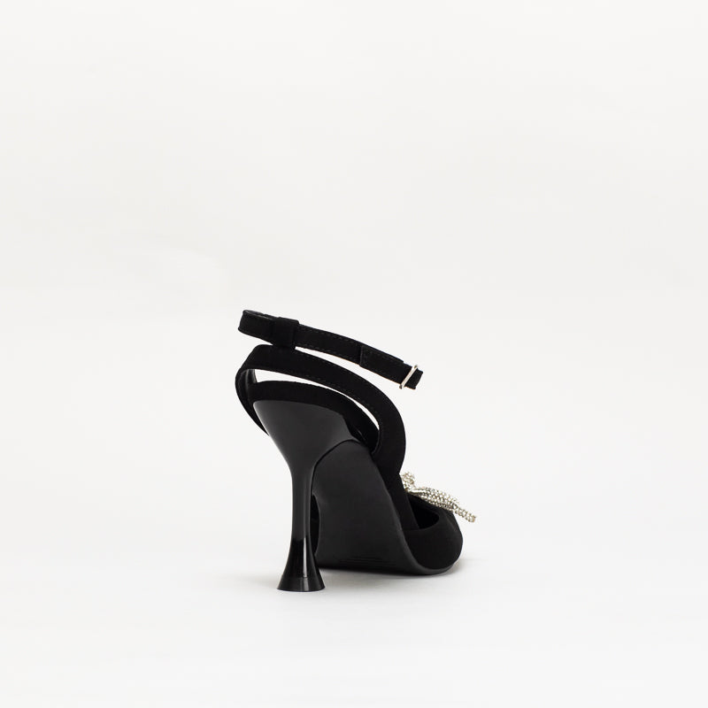 Unreal Women's Bow Trim Pointy Heels _ 143425
