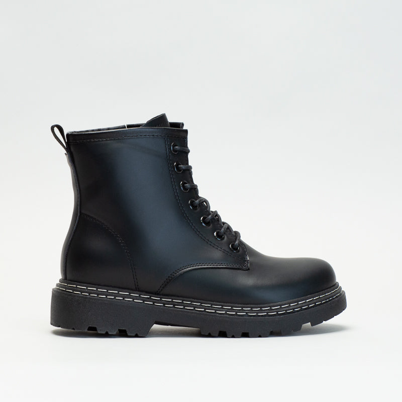 Unreal Women Twin Row Stitch Lace Up Boot _ 135638
