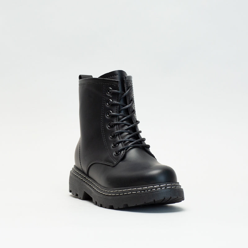 Unreal Women Twin Row Stitch Lace Up Boot _ 135638