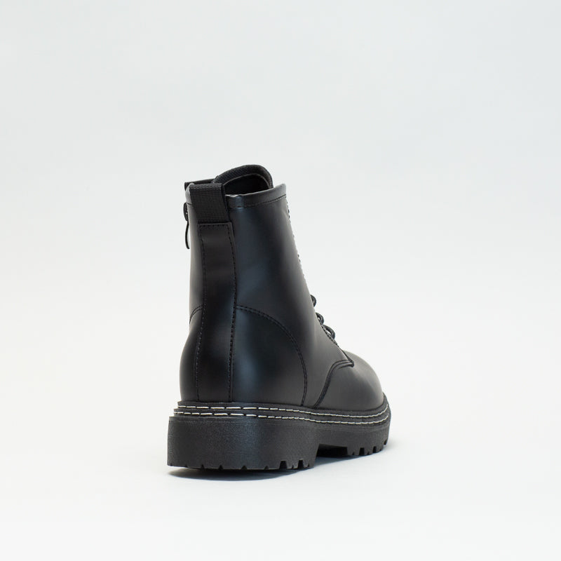 Unreal Women Twin Row Stitch Lace Up Boot _ 135638
