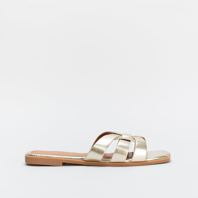 Unreal Women Knotted Flat Mule Sandal _ 144809