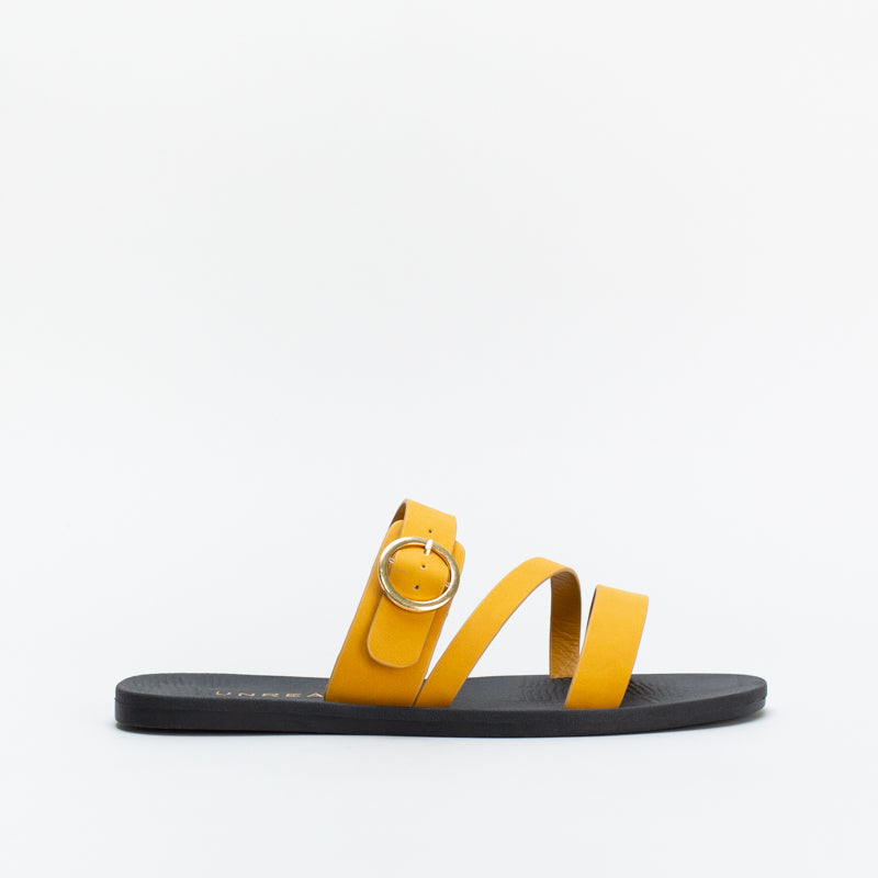Unreal Women Buckle A-Symetric Mule _ 144808