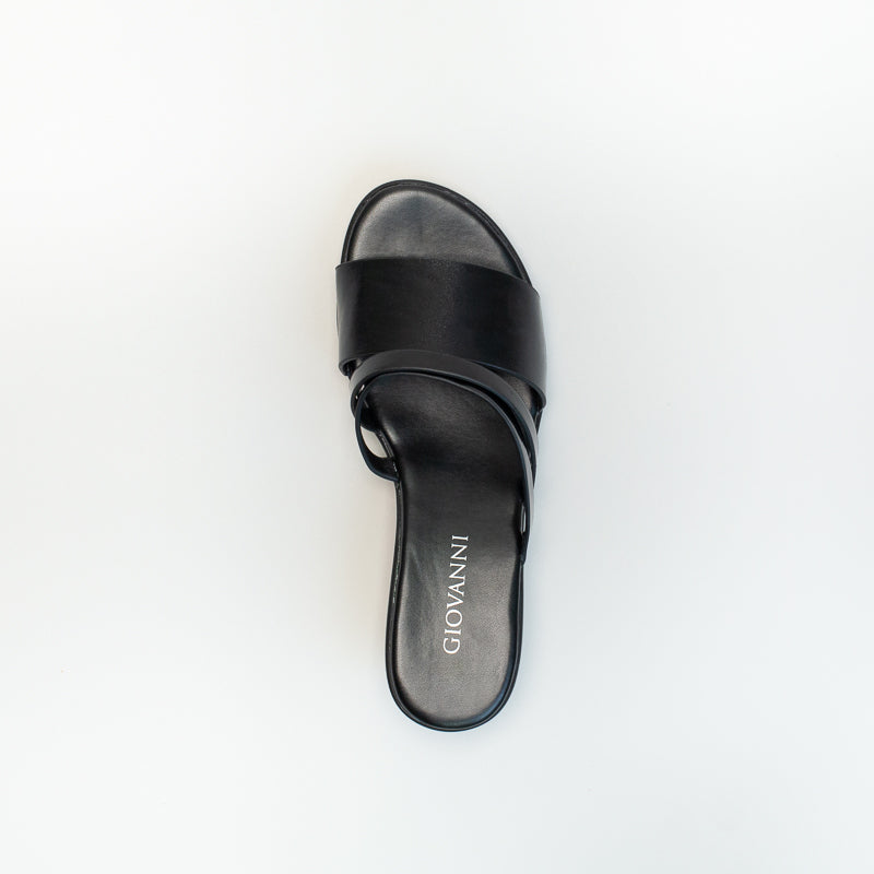 Giovanni Women Comfort Patent Strappy Mule _ 142746