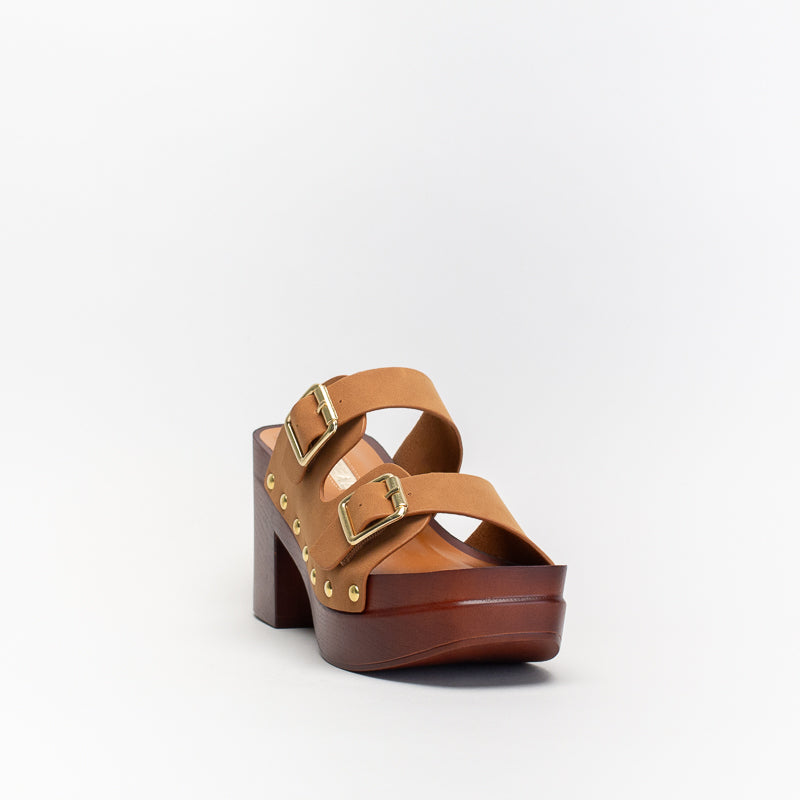Unreal Women Platform Wood Look Mule _ 140622