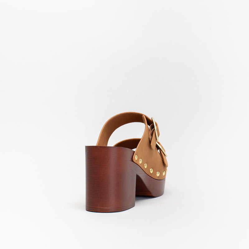 Unreal Women Platform Wood Look Mule _ 140622