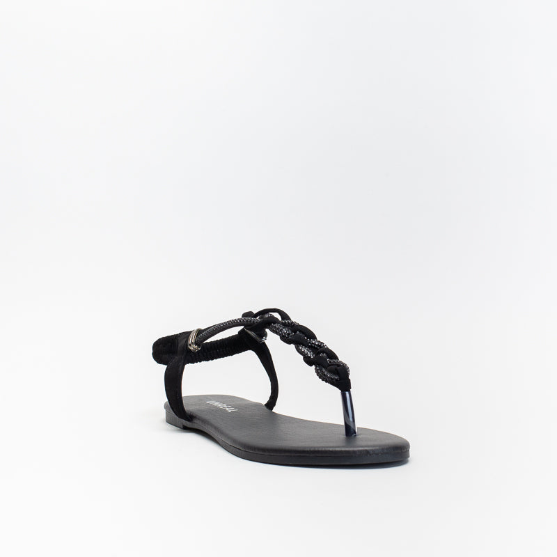 Unreal Women Sq Metal Trim Essential Flat Sandal _ 140478