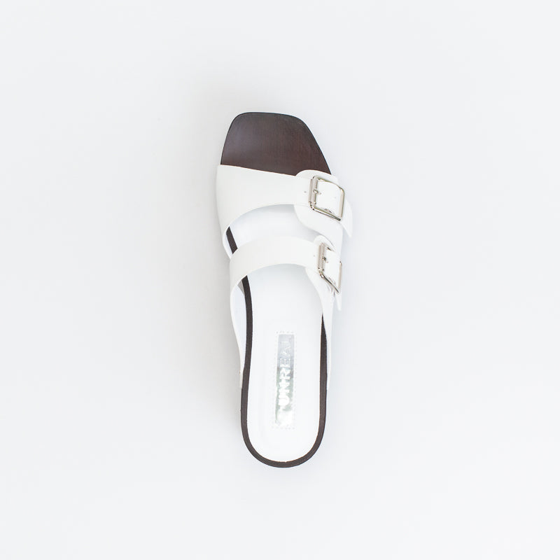 Unreal Women Platform Wood Look Mule _ 140622