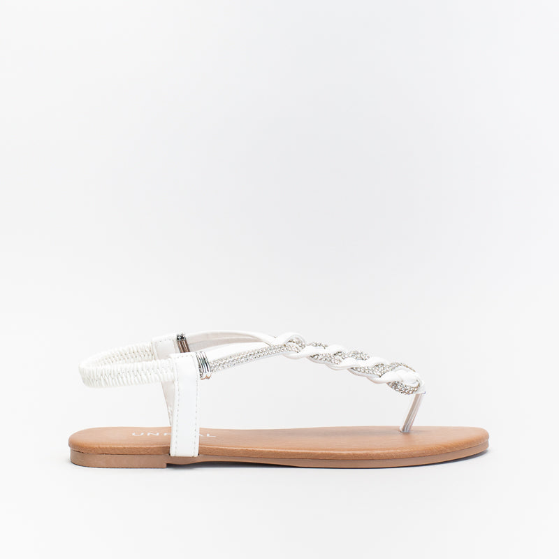 Unreal Women Sq Metal Trim Essential Flat Sandal _ 140478