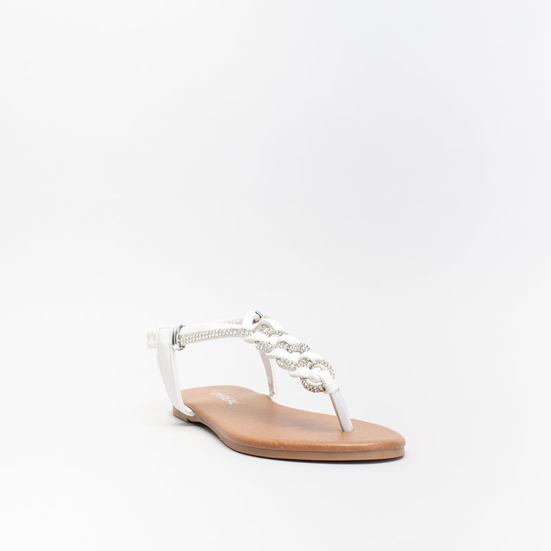 Unreal Women Sq Metal Trim Essential Flat Sandal _ 140478