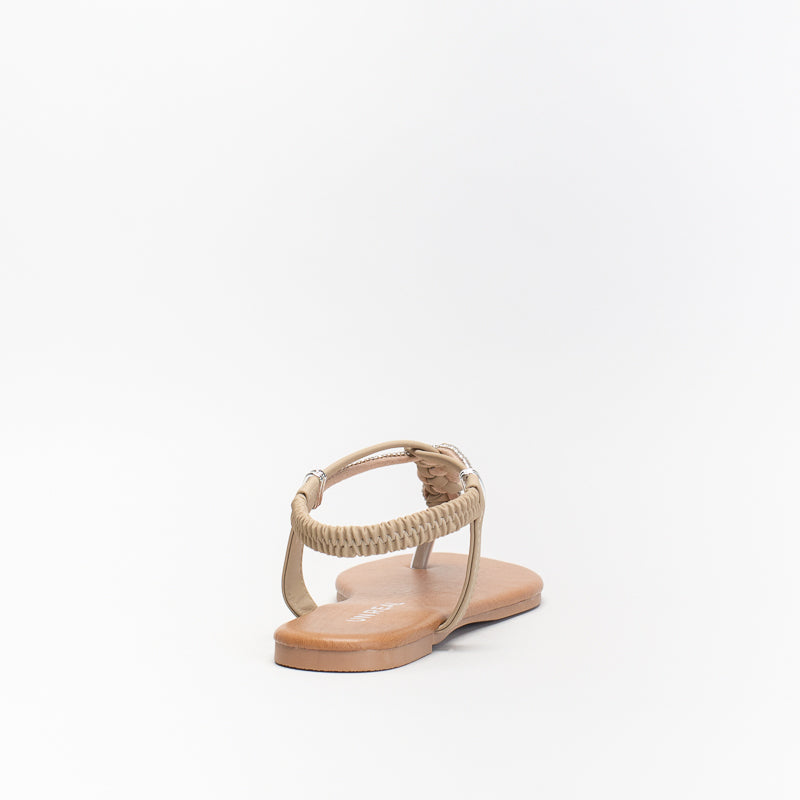 Unreal Women Sq Metal Trim Essential Flat Sandal _ 140478