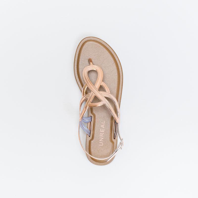 Unreal Women Patent Jelly Thong Sandal _ 140439