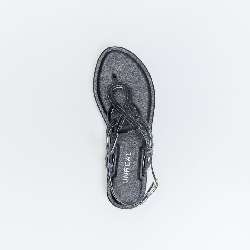 Unreal Women Patent Jelly Thong Sandal _ 140439