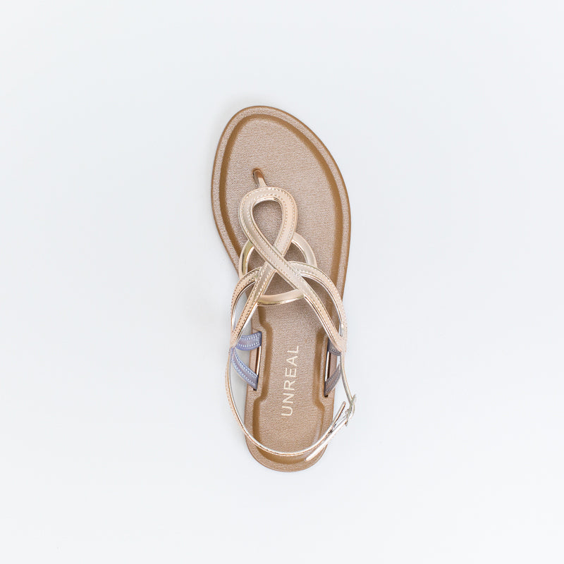 Unreal Women Patent Jelly Thong Sandal _ 140439