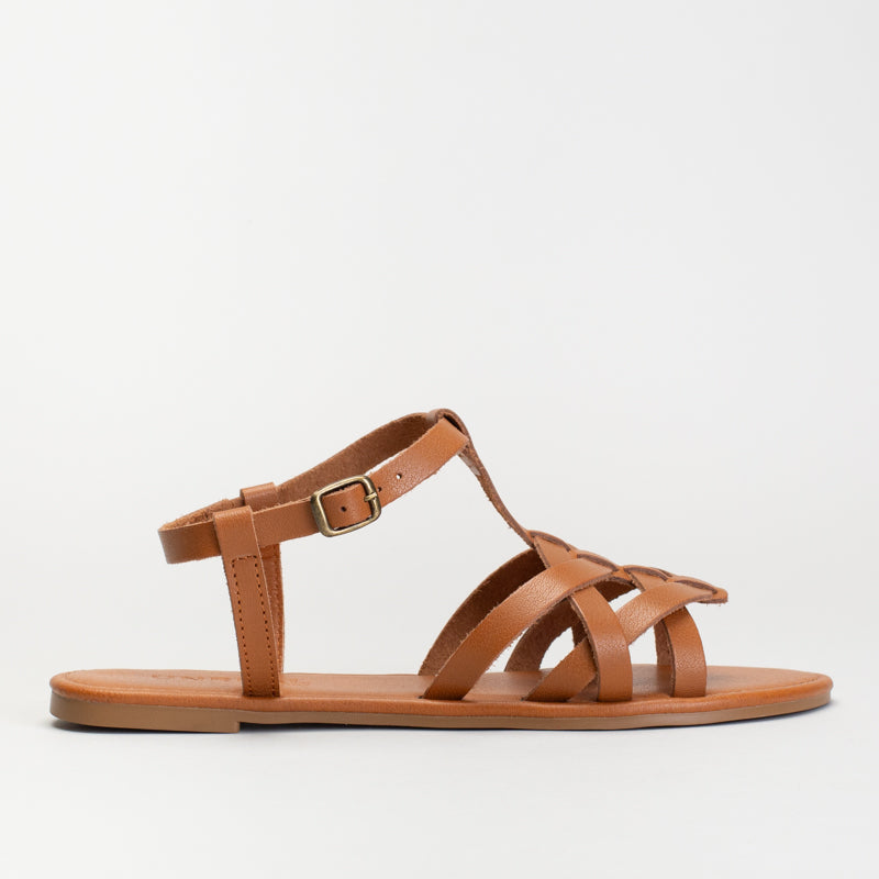 Multi-Strap Leather Sandal _ 171607