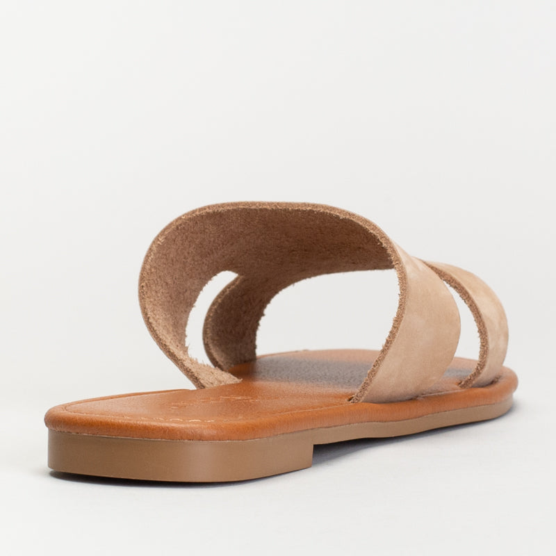 H-Band Leather Mule Sandal _ 171602