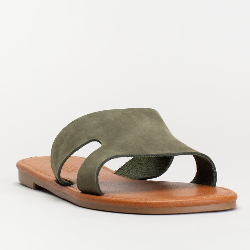 H-Band Leather Mule Sandal _ 171603