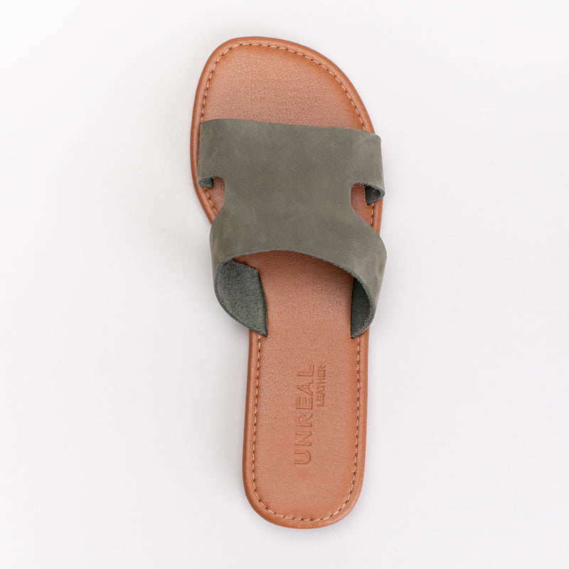 H-Band Leather Mule Sandal _ 171603