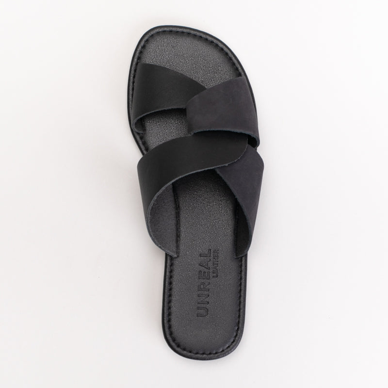 Knot Strap Leather Sandal _ 171608