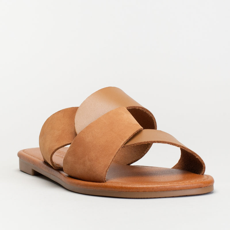 Knot Strap Leather Sandal _ 171609