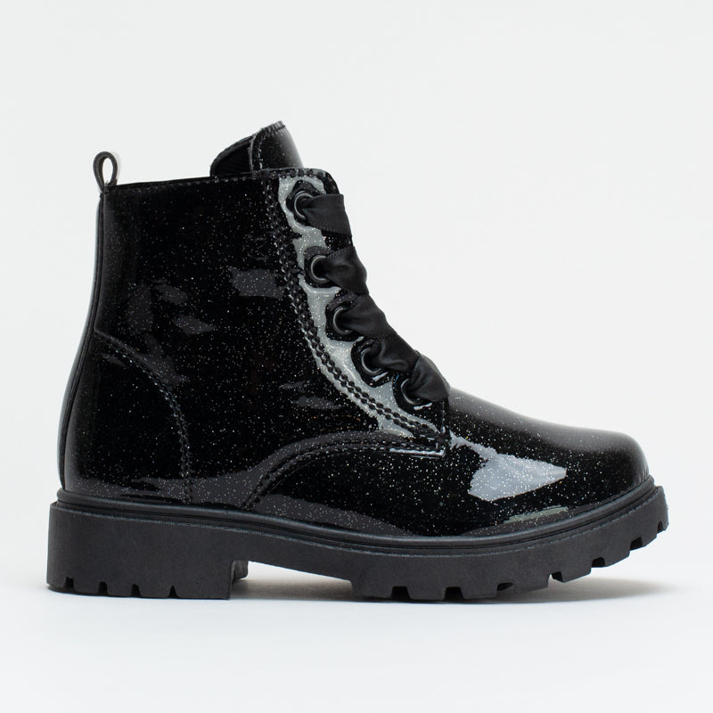Glitter Boots with Ribbon Laces _ 159430