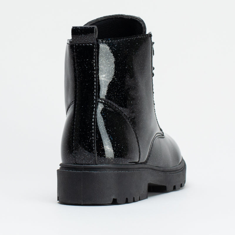 Glitter Boots with Ribbon Laces _ 159430
