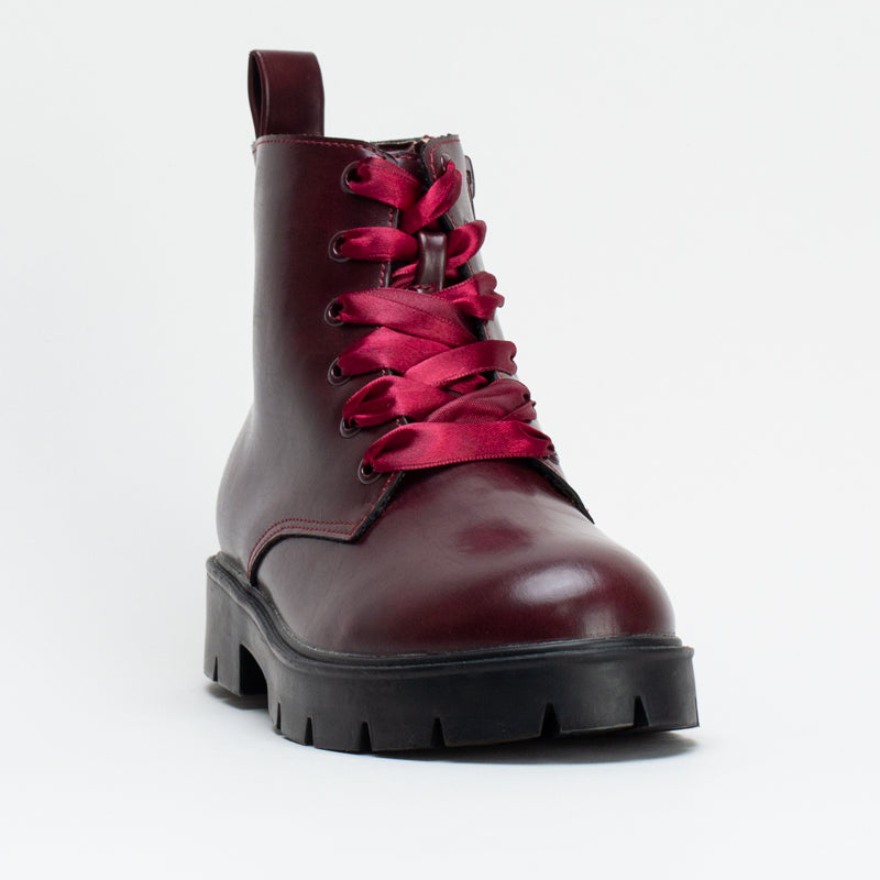 Ribbon Lace Up Boot _ 159060