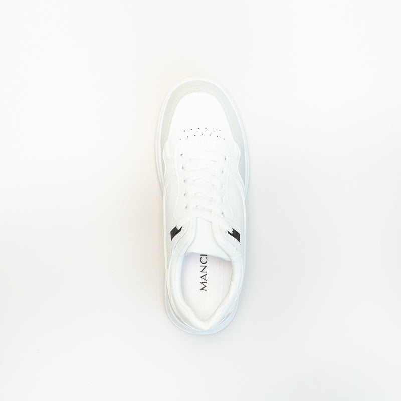Mancini Men White Court Sneaker _ 143083