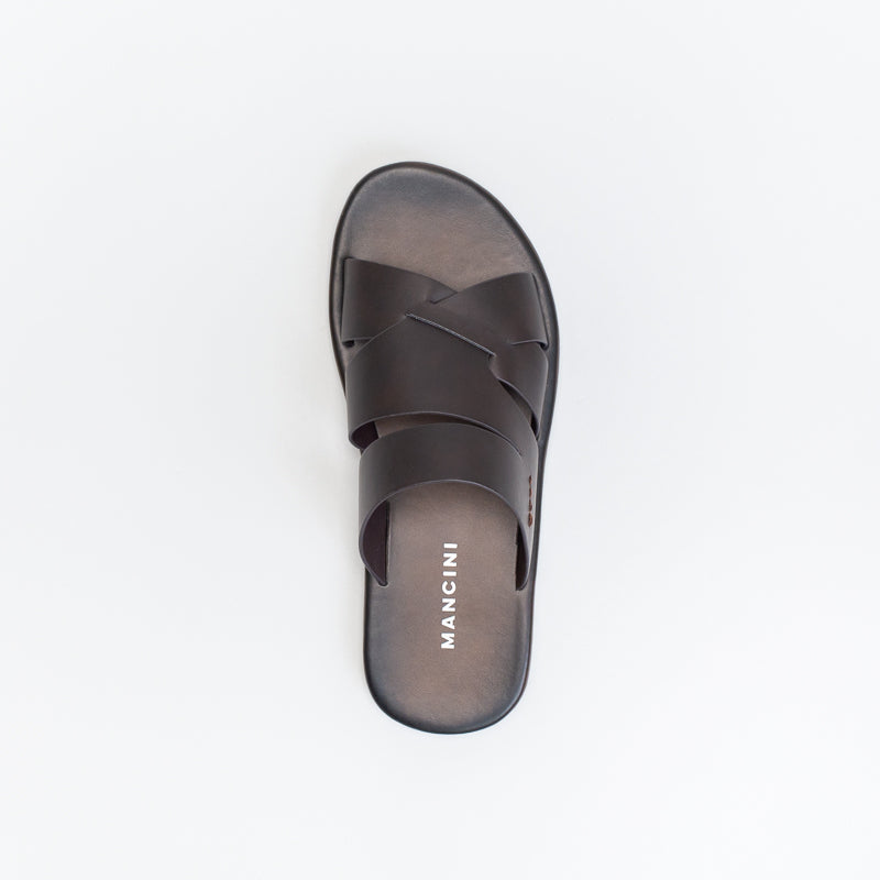 Mancini Men Pu Mule Sandal Faded Footbed _ 140560