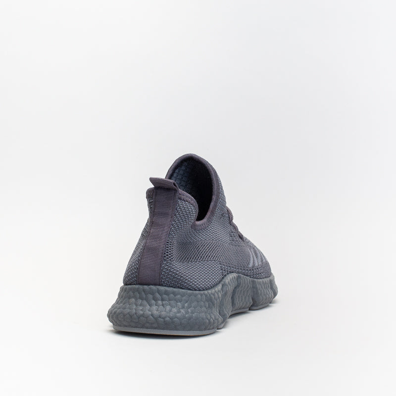 Mancini Men Grey Mono Knit Trainer _ 141472