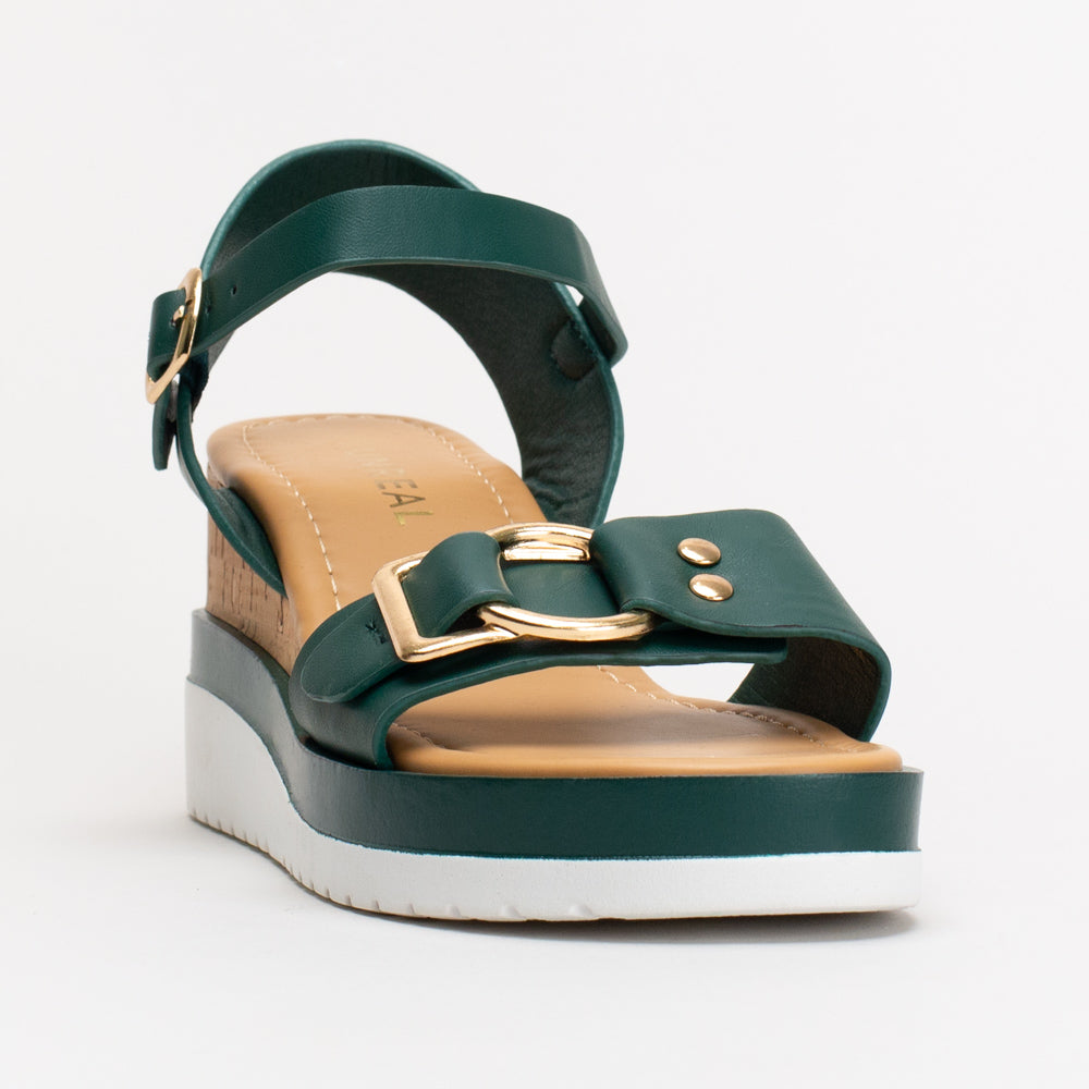 Women's Unreal Metal Trim Wedge _ 155720